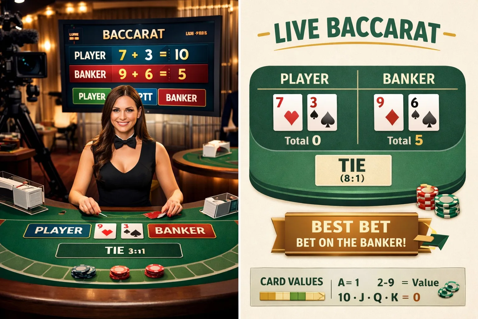 What Is Live Baccarat? Casino Game Guide for Beginners